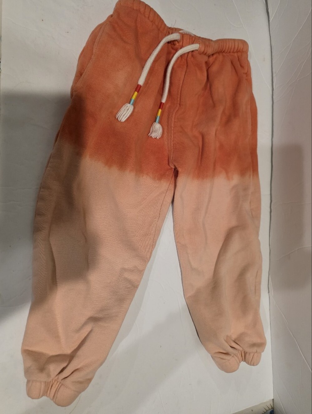 Munster Size 3 Kids Dip-Dye Peach Jogger Pants
